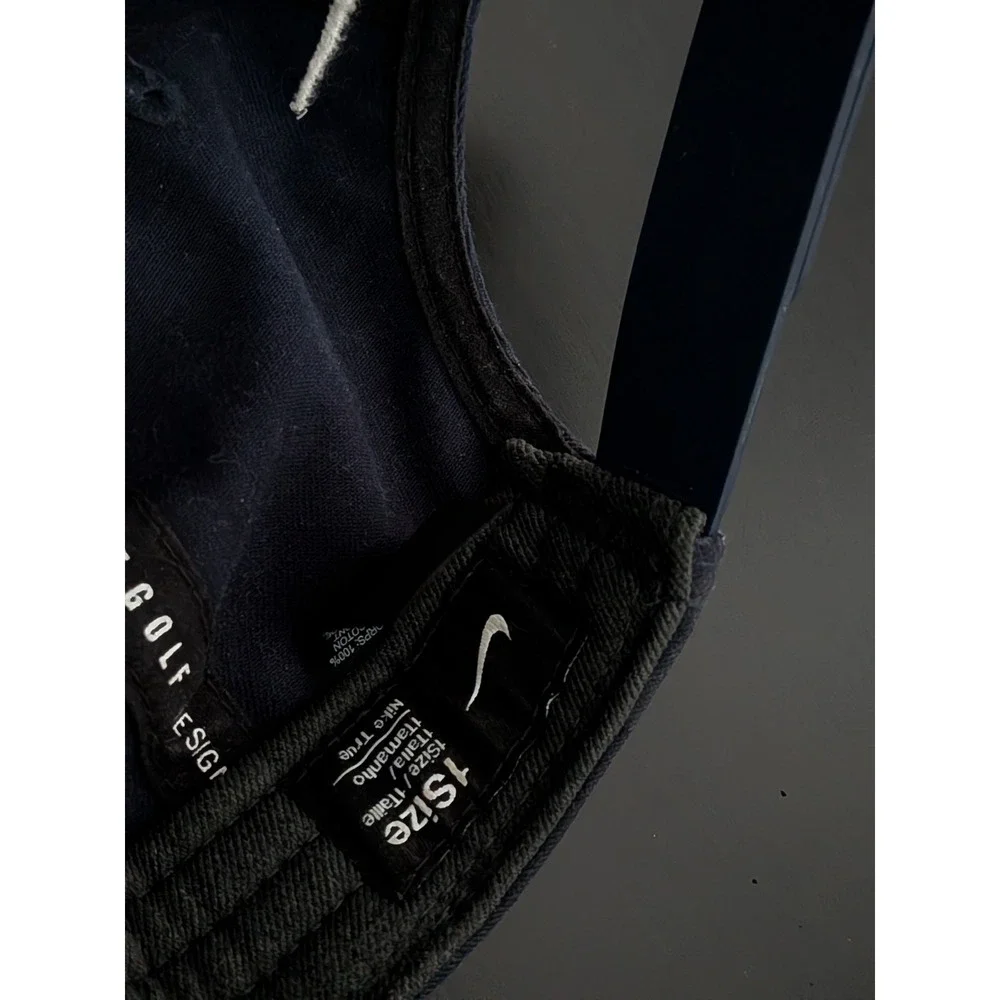 Nike Golf Snapback Hat Truck Rope Flat Brim Cap Navy Blue 1Size‎ OSFM